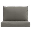 vidaXL Cojines para sof&aacute; de palets 2 uds tela gris oscuro melange