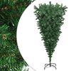 vidaXL &Aacute;rbol de Navidad artificial invertido con soporte verde 180 cm