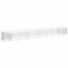 vidaXL Arriate de gaviones de hierro galvanizado 500x100x50 cm