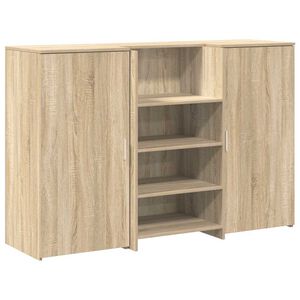 vidaXL Mostrador de recepci&oacute;n roble sonoma 155x50x103,5 cm