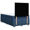 vidaXL Cama box spring con colch&oacute;n tela azul 120x190 cm
