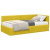 vidaXL Estructura de Cama Esquina con Colch&oacute;n 2 uds. Amarillo