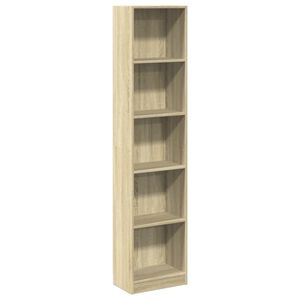 vidaXL Estanter&iacute;a de madera de ingenier&iacute;a roble Sonoma 40x24x176 cm