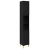 vidaXL Juego de muebles de ba&ntilde;o 3 uds. Negro 80 x 33 x 60 cm