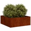 vidaXL Jardinera oxidada acero corten 80x80x30 cm