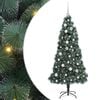 vidaXL &Aacute;rbol de Navidad artificial preiluminado con juego de bolas