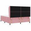 vidaXL Cama tipo Box Spring con colch&oacute;n Rosa 200 x 180 cm Poli&eacute;ster