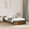 vidaXL Estructura cama sin colch&oacute;n madera maciza marr&oacute;n miel 75x190 cm