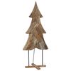 vidaXL Árbol de Navidad Marrón 180 cm Madera de teca maciza