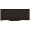 vidaXL Estante de pared madera roble tratada marr&oacute;n oscuro 100x40x2 cm