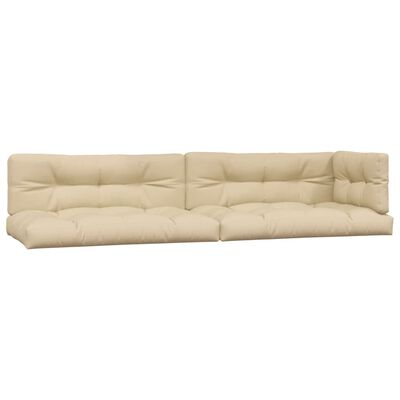 vidaXL Cojines para sofá de palets 5 unidades tela beige
