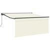 vidaXL Toldo manual 3 x 2,5 m Crema 100% Poli&eacute;ster
