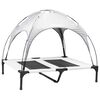 vidaXL Cama para perro Manual Gris Plateado 92 x 77 x 82,5 cm Acero