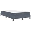 vidaXL Cama tipo Box Spring con colch&oacute;n Gris oscuro 120 x 200 cm tela