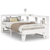 vidaXL Cama con estanter&iacute;a sin colch&oacute;n madera maciza de pino 90x190 cm