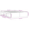 vidaXL Estructura de cama roble marr&oacute;n 150x200 cm