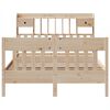 vidaXL Estructura de cama sin colch&oacute;n madera maciza de pino 140x190 cm