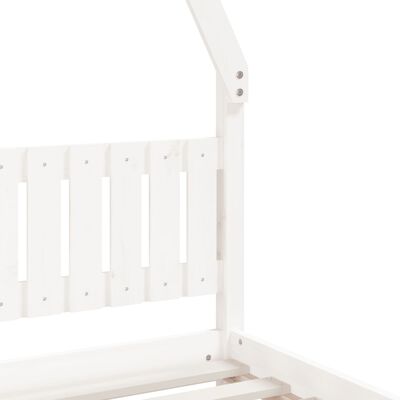 vidaXL Estructura de cama para niños madera de pino blanco 90x190 cm