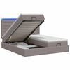 vidaXL Cama tipo otomana con colch&oacute;n y LED Topo 160 x 200 cm Tela