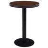 vidaXL Mesa de bistr&oacute; MDF marr&oacute;n oscuro 60 cm