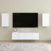 vidaXL Muebles para TV 2 uds madera contrachapada blanco 30,5x30x60 cm