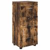 vidaXL Juego de Muebles de Ba&ntilde;o TULUM Roble ahumado 37 x 31,5 x 82 cm