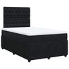 vidaXL Cama box spring con colch&oacute;n terciopelo negro 120x200 cm