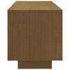 vidaXL Mueble de TV de madera maciza pino marrón miel 110x30x33,5 cm