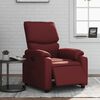 vidaXL Sill&oacute;n reclinable el&eacute;ctrico de cuero sint&eacute;tico rojo tinto