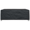 vidaXL Funda para muebles Liso Negro 300 x 250 x 100 cm 600D