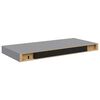 vidaXL Estante flotante de pared MDF gris 50x23x3,8 cm