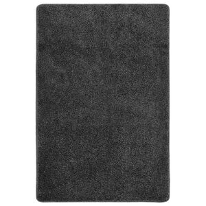 vidaXL Alfombra peluda antideslizante gris oscuro 140x200 cm