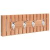 vidaXL Perchero de pared madera maciza de nogal 42x8,5x14 cm