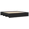 vidaXL Cama sin colchón negro 180x200 cm madera de ingeniería