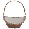 vidaXL Cesta para le&ntilde;a con asas sauce marr&oacute;n 57x46,5x52 cm