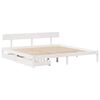 vidaXL Cama sin colchón madera maciza de pino blanca 180x200 cm