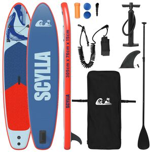 vidaXL Tabla de Paddle Inflable SCYLLA 305 x 76 x 15 cm Azul para