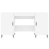 vidaXL Escritorio madera de ingenier&iacute;a blanco 140x50x75 cm