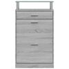 vidaXL Zapatero madera contrachapada gris Sonoma 63x24x104 cm