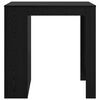 vidaXL Mesa de Bar con caj&oacute;n Roble Negro 102 x 70 x 103,5 cm