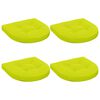 vidaXL Cojines de Asiento de 4 Piezas 4 uds. 100% Poli&eacute;ster
