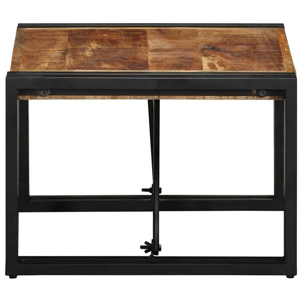 vidaXL Mesa de centro 50x50x35 cm madera maciza de mango