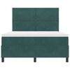 vidaXL Cama tipo Box Spring con colch&oacute;n Verde oscuro 140 x 200 cm tela