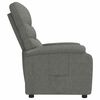 vidaXL Sillón reclinable de tela gris oscuro