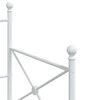 vidaXL Div&aacute;n sin colch&oacute;n blanco 80x200 cm acero