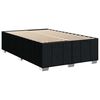 vidaXL Cama box spring con colch&oacute;n tela negro 120x200 cm