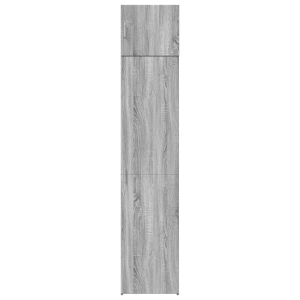 vidaXL Armario estrecho madera ingenier&iacute;a gris Sonoma 45x42,5x225 cm