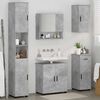 vidaXL Juego de muebles de ba&ntilde;o con caj&oacute;n 5 pcs Gris Concreto