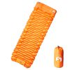 vidaXL Colch&oacute;n de camping autoinflable con almohada 1 persona naranja