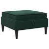 vidaXL Taburete de Sof&aacute; con Almacenamiento Verde oscuro Terciopelo